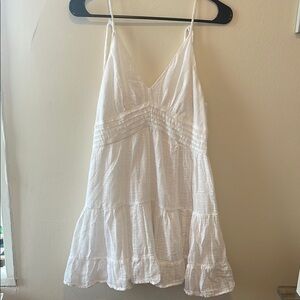 American Eagle Outfitters White Backless Dress